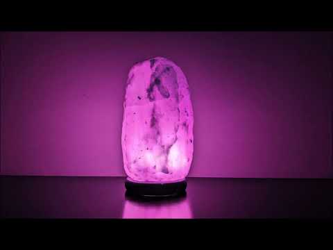 Glowing Pink Salt Lamp Night Light – Relaxing Ambient Glow | No Sound