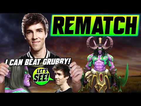 WarCraft Pro offers REMATCH to Promising and Brave Player - Grubby