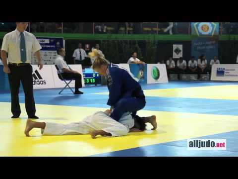 World Cup Rome 2012 : Brunet (FRA) -  Le Giudice (ITA) - ippon - osae-komi -57kg