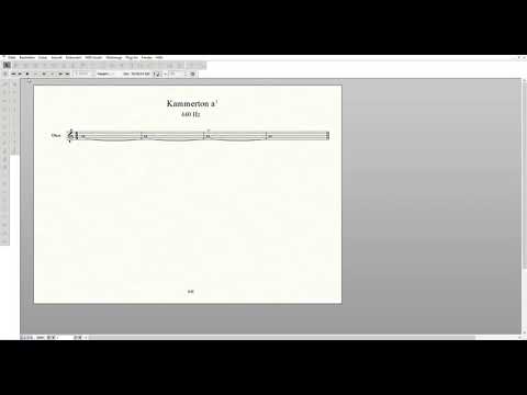 Kammerton a1 - concert pitch I 440 Hz