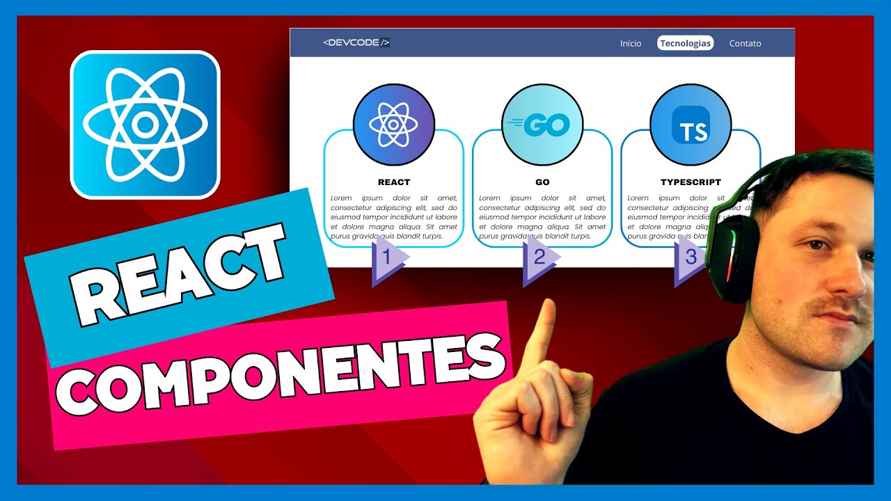 O que é componentização no React - Introdução básica - Aula 07