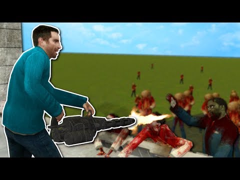 DEFENDING CASTLE AGAINST ZOMBIES!? - Garry's Mod Gameplay - Gmod Zombie Building Roleplay