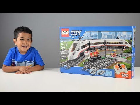 LEGO High Speed Passenger Train (60051) - Time Lapse Speed Build and Review