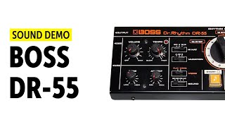 Video thumbnail for Boss Dr. Rhythm DR-55 - Drum Machine Sound-Demo (no talking) by Bonedo Synthesizers
