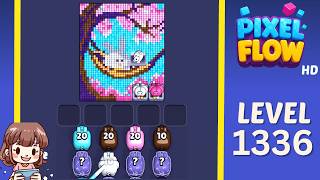 Pixel Flow Level 1336 Solution Walkthrough