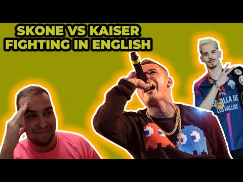 REACCION A SKONE VS KAISER BATALLANDO EN INGLES | DUO FREESTYLE