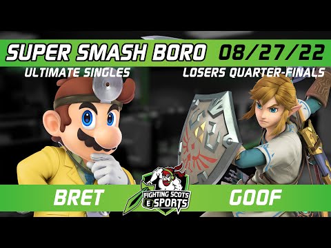 Super Smash Boro #32 L.Quarters - bret (Dr.Mario) vs. goof (Roy, Snake, Link) - Smash Ultimate