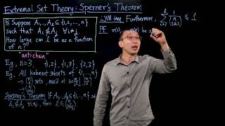 Extremal Set Theory: Sperner's Theorem