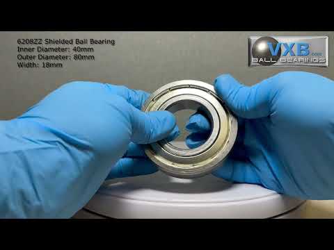 6208ZZ shielded ball bearing comparison video