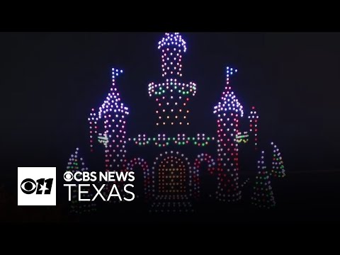 North Texas drone company sets unofficial world record with Christmas sky show