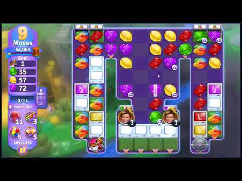 Wonka's World of Candy Level 391 - NO BOOSTERS + FULL STORY 🍫 | SKILLGAMING ✔️