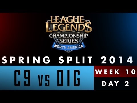 LCS NA Spring Split 2014 - C9 vs DIG - Week 10 Day 2