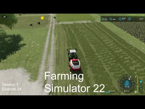 Farming Simulator 22 | Baling Bales For A Work Contract | Season 1 Episode 24