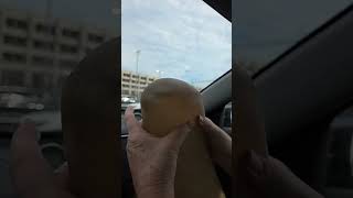 Putting on Leg Liner at Cruise Port