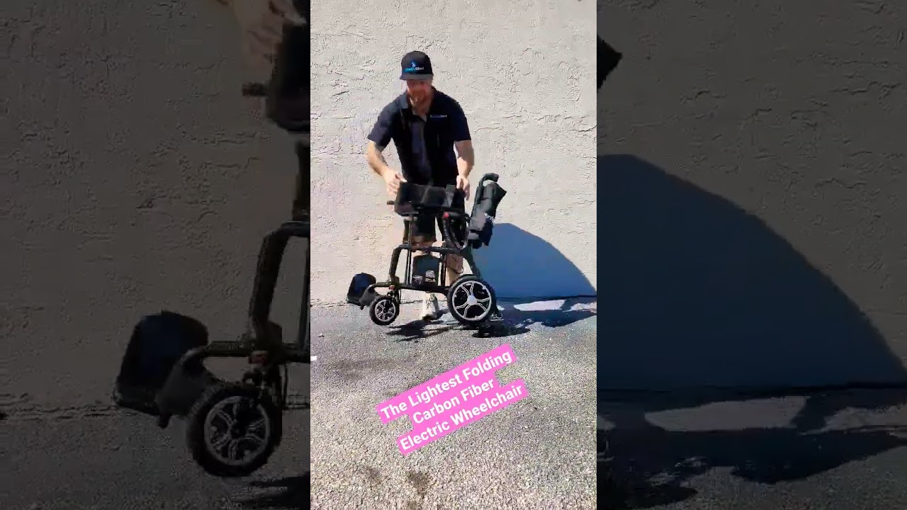 ♿️ The Lightest Folding CARBON FIBER Electric Wheelchair #disability #wheelchair #mobility