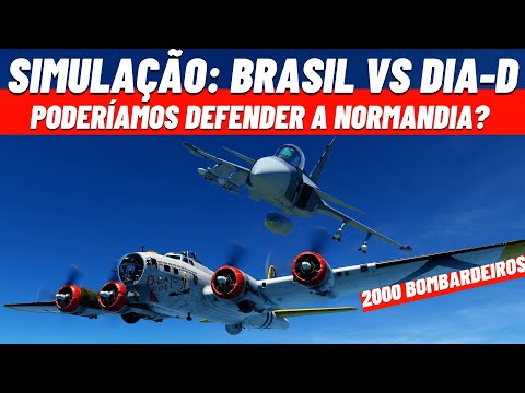 SIMULAÇÃO: Brasil VS Dia-D - Poderíamos Defender a Normandia?