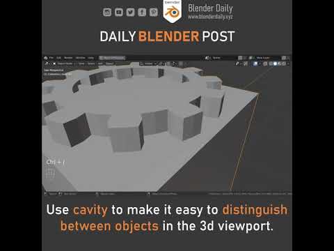 Cavity in Blender #Shorts