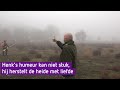 Henk herstelt met alle liefde de heide