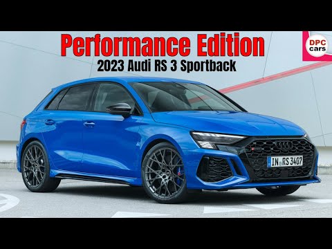 2023 Audi RS 3 Sportback Performance Edition Nogaro Blue Exterior and Interior