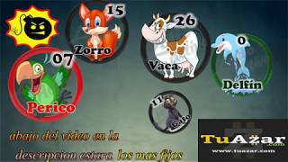 DATOS FIJOS ANIMALITOS TUAZAR OFICIAL VIERNES 12 DE OCTUBRE