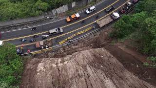 Covial comienza trabajos para estabilizar talud en Boca del Monte