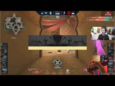Shroud reacts to INSANE Vandal spray transfer by GMB Redgar | Team Secret vs Gambit