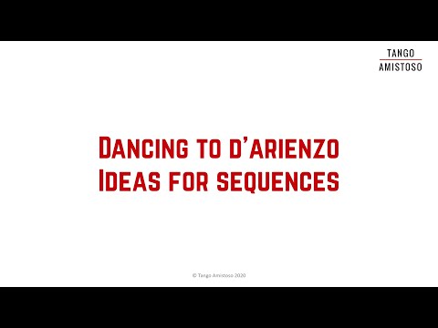 Tango musicality: Winston Veerender & Silvia Bivolaru - Dancing to D'Arienzo - Sequence ideas (V006)