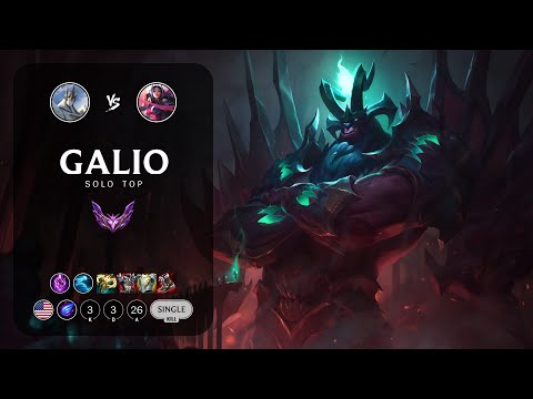 Galio Top vs Irelia - NA Master Patch 13.1