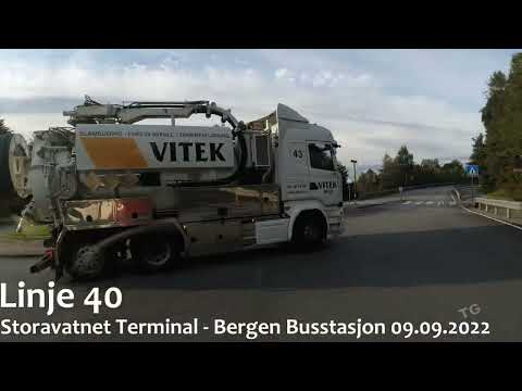 Linje 40 - Storavatnet Terminal - Bergen Busstasjon