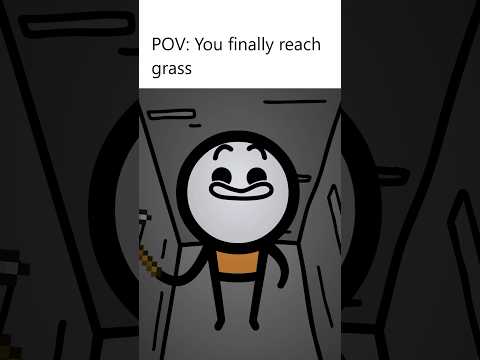When you finally reach grass #minecraft