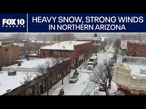 Winter storm dumping heavy snow in Arizona's High Country l FOX 10 Phoenix