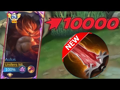 WTF DAMAGE!! TOP GLOBAL 1 AULUS BEST BUILD - BEST BUILD AND EMBLEM AULUS 2024 - NEW GAME PLAY AULUS