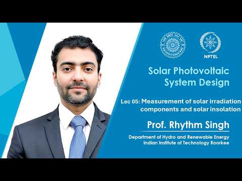 Solar Photovoltaic System Design Promo Video by Prof Rhythm Singh IIT Roorkee