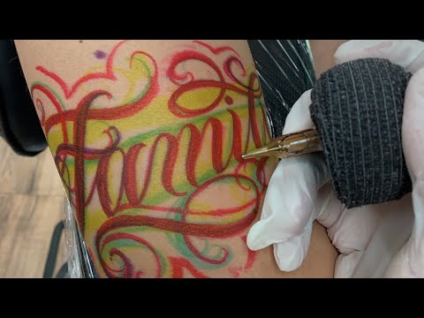 How to do free hand lettering.