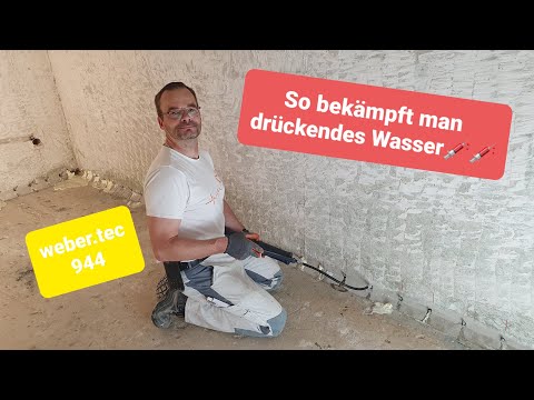 Kampf gegen drückendes Wasser! So geht's mit #weber_tec_944! Hochwasserschäden Teil 4