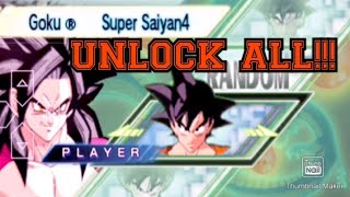 HOW TO UNLOCK ALL CHARACTERS AND FORMS ON DRAGON BALL Z ANOTHER ROAD