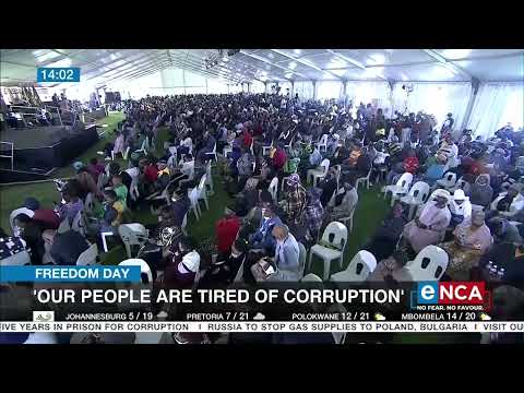 Ramaphosa Our people are tired of corruption