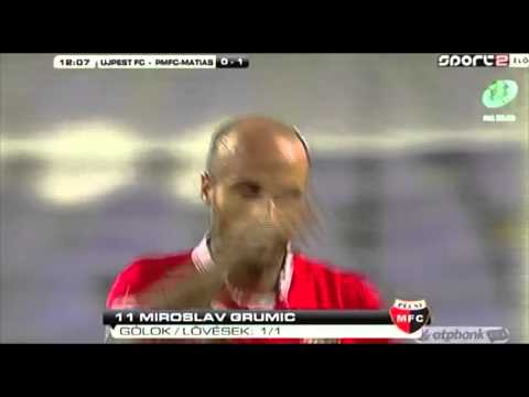 Miroszlav Grumics gólja az Újpest FC - PMFC-Matias mérkőzésen