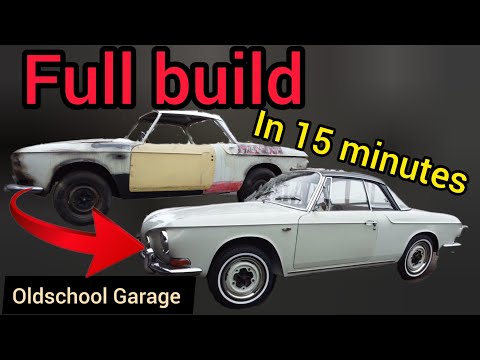 VW Karmann Ghia Type34 barn find restoration time lapse - 1year and 1day