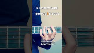 I Love Rock 'N Roll (Joan Jett) on One String #guitar #tutorial