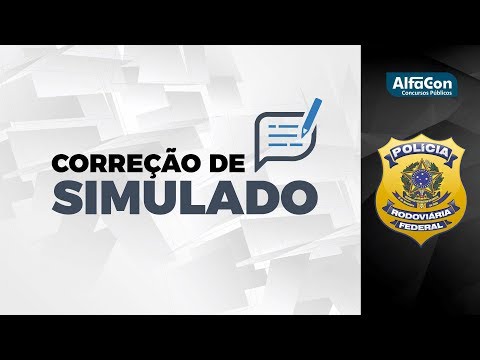 Simulado Nacional PRF - Correção e Comentários - AlfaCon