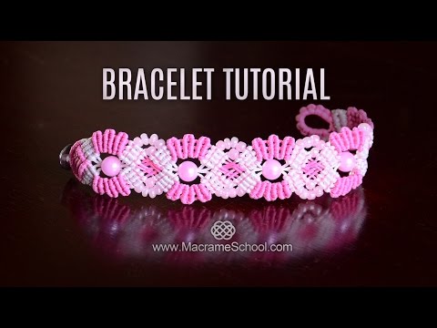 Macramé Double Wave Bracelet Beautiful Blue Danube by Strauss