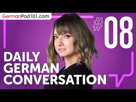 learn about verb conjugation in a formal conversation in German Daily German Conversations 01