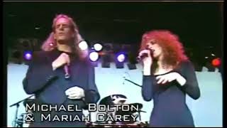 Michael Bolton &amp; Mariah Carey - We&#39;re not making love anymore live 1990 (Incomplete Footage)