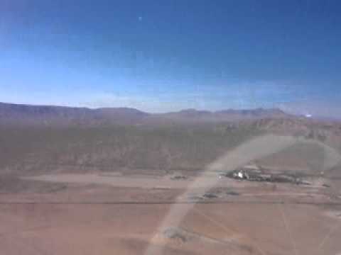 flying glider in desert outside of las vegas