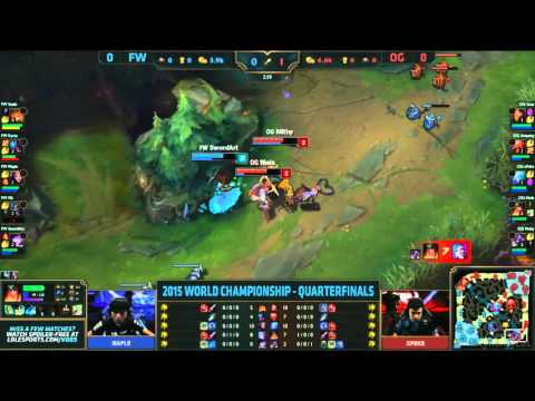 First Blood - Origen vs Flash Wolves - Game 1 Worlds 2015 - League of Legends