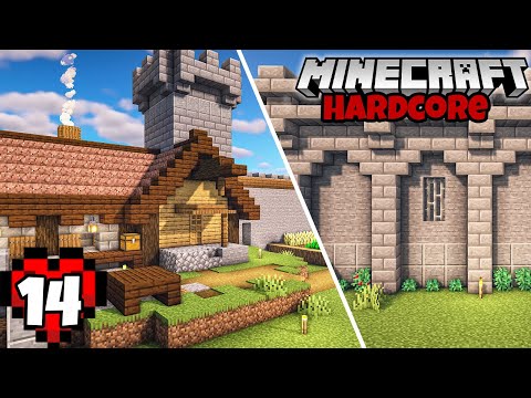 Let's Play Minecraft Hardcore | Castle Wall