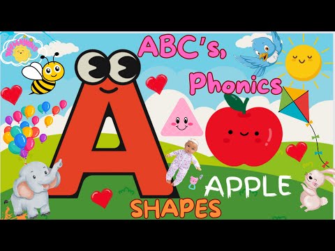 Learn ABC’s, Colors, Counting, Shapes, Nursery Rhymes & More! #toddlerlearning #baby #tittlekins