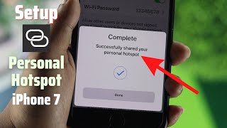 iPhone 7/ 7 Plus: How to Setup Personal Wi-Fi Hotspot! [Enable]