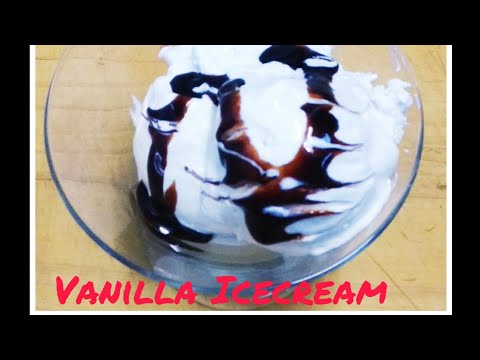 Vanilla Icecream  home made  vanilla ice ream